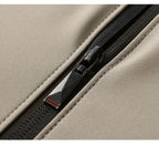 Men's baseball collar jacket with a full-length zip front — additional product view