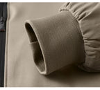 Men's baseball collar jacket with a full-length zip front — additional product view
