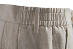 Close-up of elasticated back waistband with belt loop