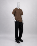 Men's Plain Heavyweight Tee in Mocha Brown, front view on a mannequin