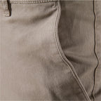 Men's Slim Cotton Trousers — slant pocket and taper detail