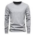 Long Sleeve Cotton Essential — men's cotton crew-neck long sleeve, view 12