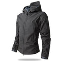 Men's Tactical Softshell Jacket in Grey — three-quarter view
