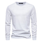 Long Sleeve Cotton Essential — men's cotton crew-neck long sleeve, view 7