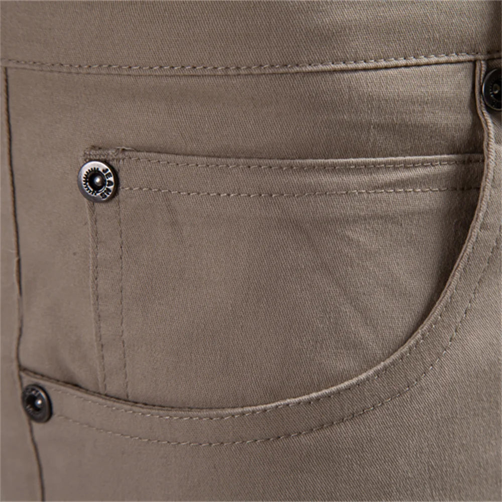 Close-up of the front coin pocket and stitching detail