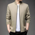 Baseball collar jacket - khaki
