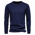 Long Sleeve Cotton Essential — men's cotton crew-neck long sleeve, view 4