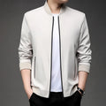 Baseball collar jacket - off-white