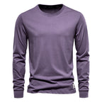 Long Sleeve Cotton Essential — men's cotton crew-neck long sleeve, view 6