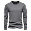 Long Sleeve Cotton Essential — men's cotton crew-neck long sleeve, view 11