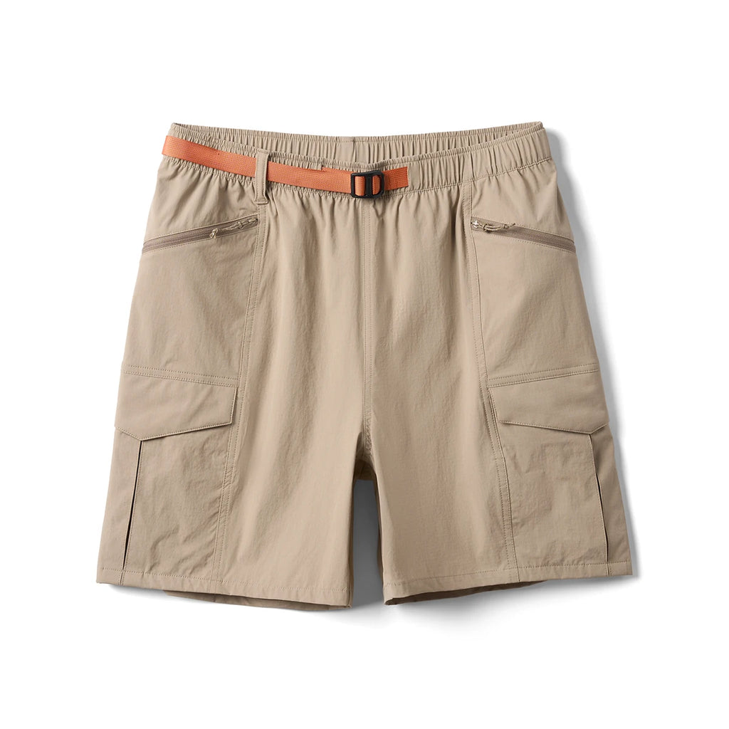 Men's Oversized Cargo Shorts — Elevated 145gsm Quick-Dry in Light Khaki