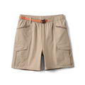 Men's Oversized Cargo Shorts — Elevated 145gsm Quick-Dry in Light Khaki