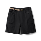 Men's Oversized Cargo Shorts — Elevated 145gsm Quick-Dry in Black