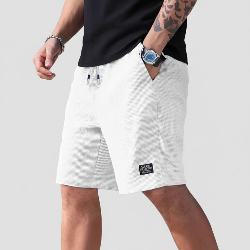Men's Textured Fabric Shorts - Image 2